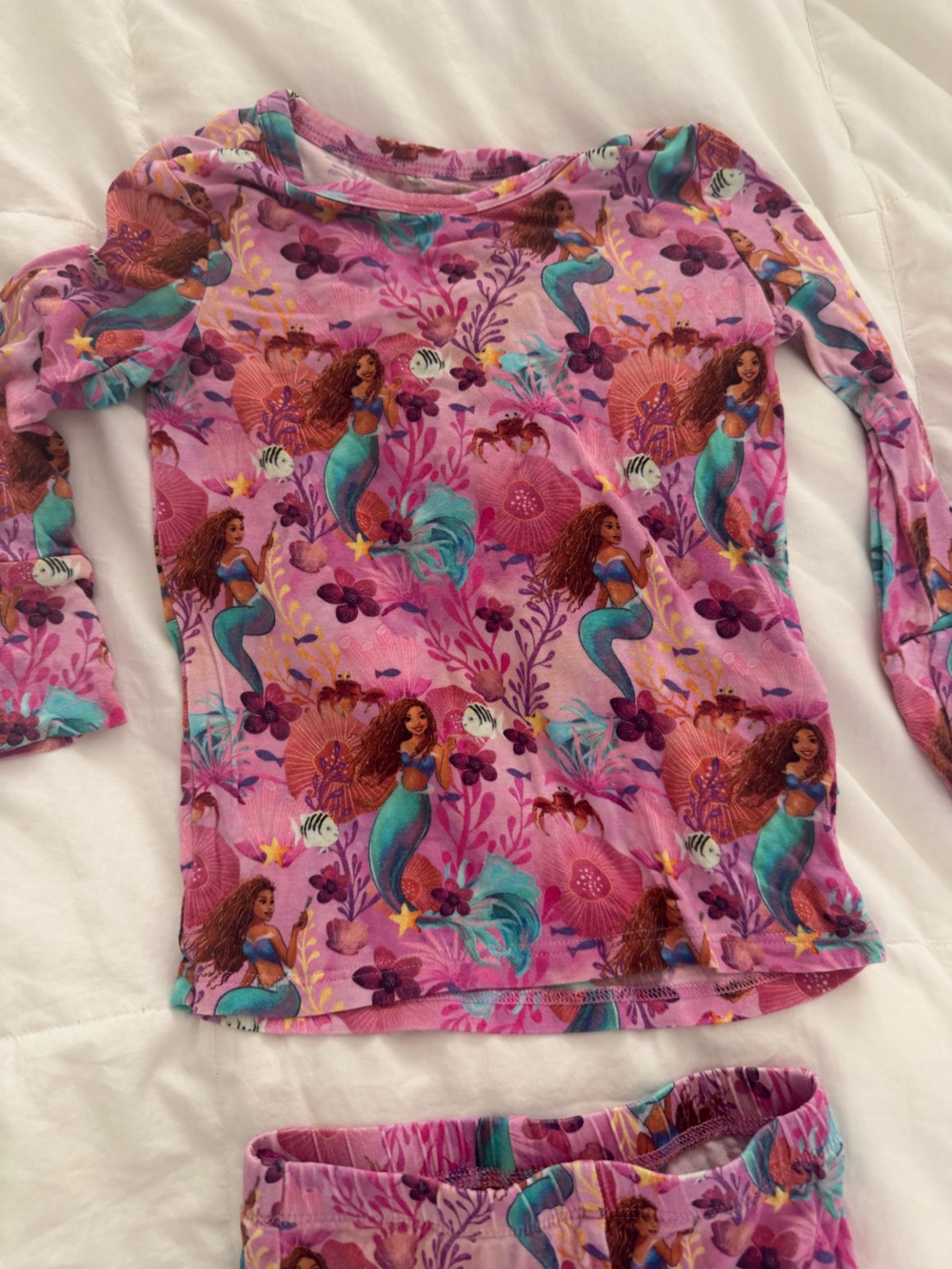 Posh Peanut Pink & Teal Mermaid Floral One-Piece